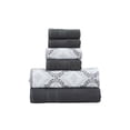thumbnail image 2 of Modern Threads Capri Jacquard 6-Piece Adult Cotton Bath Towel Set, Coal, 2 of 4