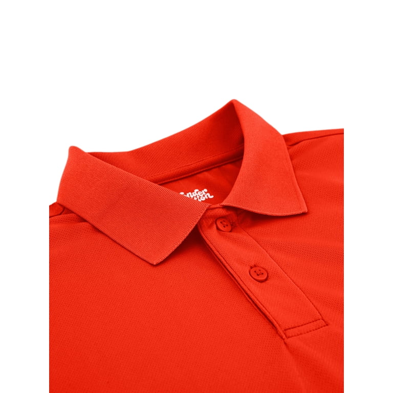 Wonder Nation Boys School Uniform Short Sleeve Polo photo 3