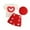 A-Red486, variant on Jamsmile Toddler Girls Outfits Sets Toddler Girls Short Sleeve Ribbed T Shirt Tops Heart Shorts Hats 3pcs Kids Girls Outfits