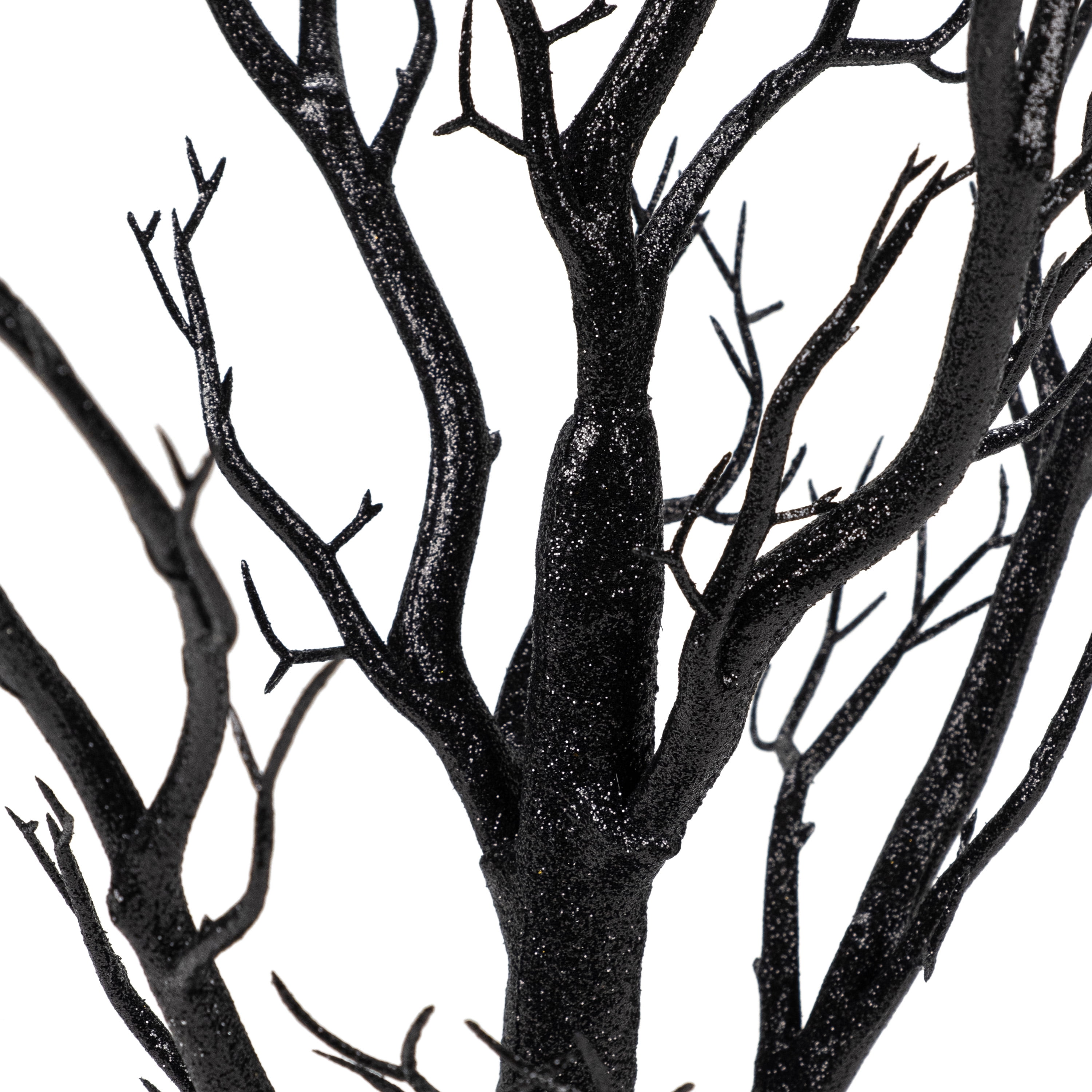 Ghostly Disco Tree Tabletop Decor, Silver & Black, 18", Halloween by Way To Celebrate