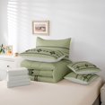 thumbnail image 6 of Erosebridal Western Aztec Geometric 7pcs Bedding Comforter Set,Green Black Queen Bedding Sets For Adult,Reversible, 6 of 7