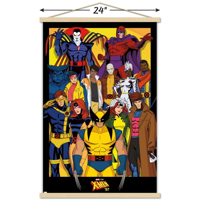 Marvel X-Men '97 - Characters Wall Poster with Magnetic Frame