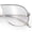 Silver Frame - Clear Mirror Lens, variant on Teardrop Aviator Sunglasses for Men Gradient Lens Lightweight Metal Frame UV400 Pilot Shades Gold Frame - Rose Lens