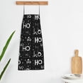 thumbnail image 5 of Zufioo Ho-Ho-Ho 2 Print Tie-up Apron, Unisex Kitchen Apron - Oil-proof, Stain-proof and Waterproof, Suitable for Restaurants and Service Industries-One Size, 5 of 9