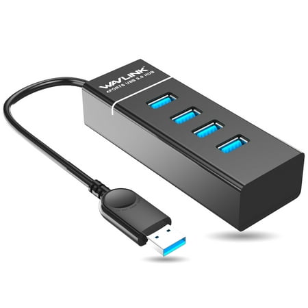 Wavlink 4-Port USB 3.0 Hub 5Gbps High Speed USB HUB for PC Laptop Macbook Computer Tablet Notebook and (The Best Usb 3.0 Hub)