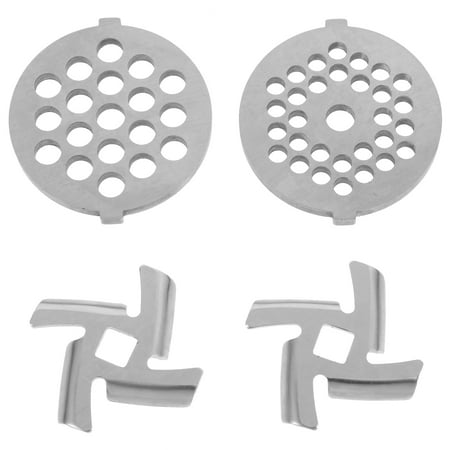 

HOMEMAXS 4pcs Meat Grinder Plate Blade Stainless Steel Electric Meat Mincer Cutting Plate