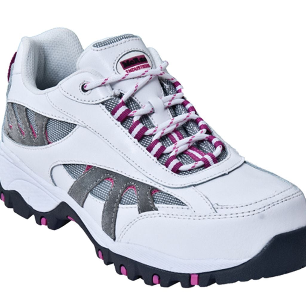 McRae Industrial Work Shoes Womens Hiker Composite Toe White MR41307