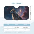 thumbnail image 2 of Kdxio Night Sky Wolf Print Windshield Sun Shade, Foldable Sun Blocker for Car,Truck,SUV Automotive Interior Sun Protection,Reflective Shade for Front Windshield(Small), 2 of 6