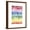 Brown Frame, variant on Art.com Under the Rainbow I Art Print by Grace Popp, 12" x 16"