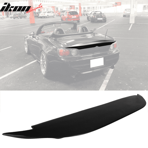 Compatible with 0009 Honda S2000 AP1 AP2 BYS Style Black PU Rear Trunk