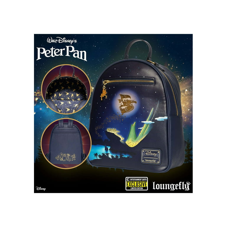 Loungefly Peter Pan Flying Jolly Roger Mini Backpack 