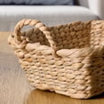 thumbnail image 4 of Better Homes & Gardens Handwoven Water Hyacinth Basket with Loop Handles, 3.9", 4 of 4