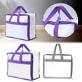 thumbnail image 2 of Clear Zippered Storage Bags for Clothes, Closet Organizers and Storage Vinyl Bag for Bedding, Linen, Blankets, Comforters, Clothes & Toys Multi Purpose & Space Saver PVC Organizers, 2 of 3