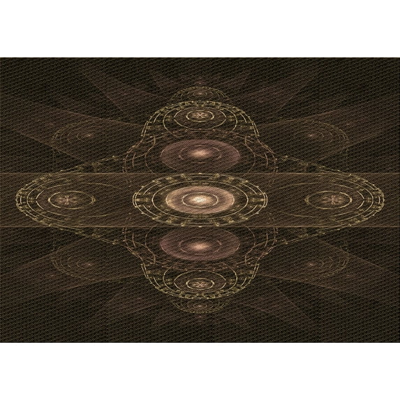 Ahgly Company Indoor Rectangle Patterned Midnight Gray Area Rugs, 3' x 5'