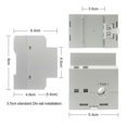 thumbnail image 4 of Din Rail Electricity Meter Single Phase Energy Meter Voltmeter Digital Ammeter AC 80-300V 100A Wattmeter Electric Consumption, 4 of 4