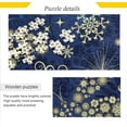 thumbnail image 2 of FREEAMG Golden Snowflakes Jigsaw Puzzles 500 Piece for Adults Large Puzzle Game Challenging Family Puzzle Game for Adults Teens 20.5" x 14.9", 2 of 7