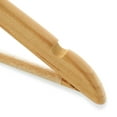 thumbnail image 3 of Casafield 40 Wooden Suit Hangers, Natural - Non-Slip Pant Bar & Swivel Hook, 3 of 7