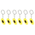 thumbnail image 4 of 6pcs Sunflower Keychains Student Key Rings Floral Pendants Key Decoration, 4 of 8
