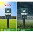 thumbnail image 4 of Repeler de animales solares ultrasónicos, repelente de pájaros solares con energía solar seguridad de alta sensibilidad para la granja para el patio, 4 of 7
