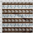thumbnail image 3 of oneOone Georgette Viscose Fabric Stripe|Elephant & Horse Ikat Print Fabric BTY 42 Inch Wide, 3 of 4