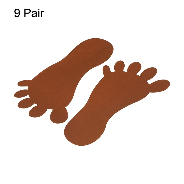 Uxcell Feet Spot Markers 4.72 x 9.45 Inch 9 Pair Foot Shaped Spot