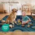 thumbnail image 4 of ODIKA 6'x9' Ultra-Soft Area Rug, Music Note Cd Geometric Circle Abstract Record Album Inspired None Washable, Bare feet friendly, Silk-Touch for Guest Room, Bedroom, 4 of 7