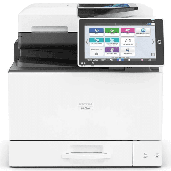 Restored Ricoh IM C300F Color Laser Multifunction Printer Copier Scanner Fax 31 PPM Duplex Network