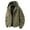 Army Green, variant on bbymog Jackets for Men Patchwork Long Sleeved Hooded Workwear Fall Winter Full Zip Oversized Casual Outerwear with Drawstring Black E XXXXL