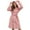 001 Pink, variant on Htigea Women's Short Hooded Bathrobe Plush Flannel Long Sleeve Shower Robe Soft Comfy Loungewear Nightgown Yellow,S