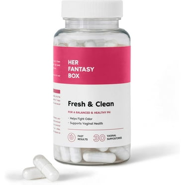 Her Fantasy Box | Fresh & Clean pH Restore Vaginal Suppositories | Natural Vaginal Health Support