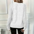 thumbnail image 5 of FDGIU Women's Fall Winter Ribbed Knit Tunic Sweater - Long Sleeve Crewneck Casual Pullover, 5 of 7