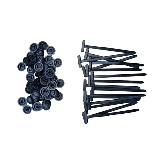 20 Pcs Nylon Universal Cable Tie Buckle, Heavy Duty Self-Locking Zip Ties Holder with Pin and Button Design, Plastic Cable Ties Tool Fasteners for Car Daily Repair Bumper Clips