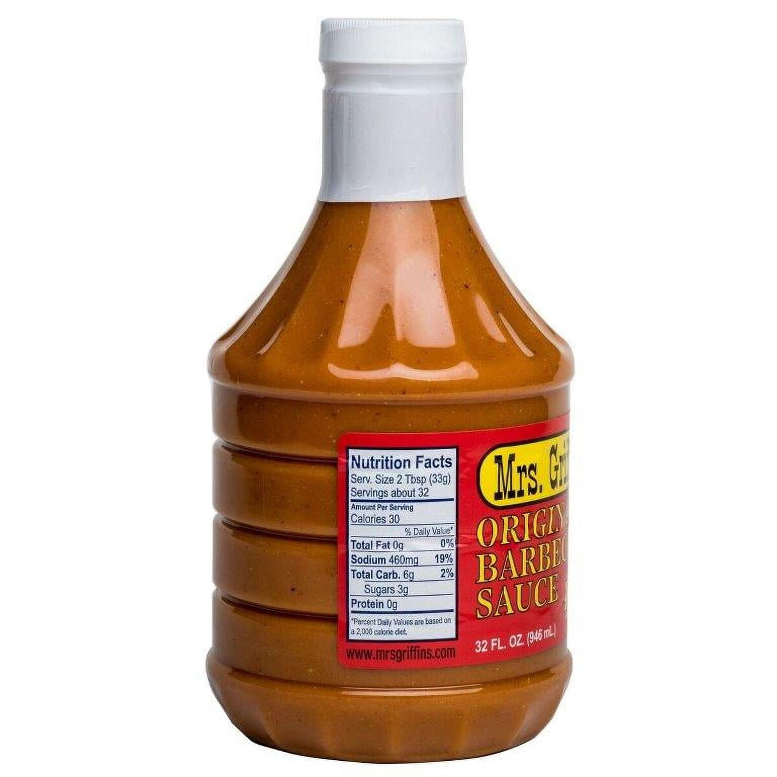 Mrs. Griffin's Barbecue Sauce, Tangy Mustard, Original, 32 fl. oz. Bottle