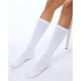 thumbnail image 6 of JIANFANG Slouch Socks for Women, 3 Pairs Soft Cotton Knee High Scrunch Tube Boot Socks, 6 of 7