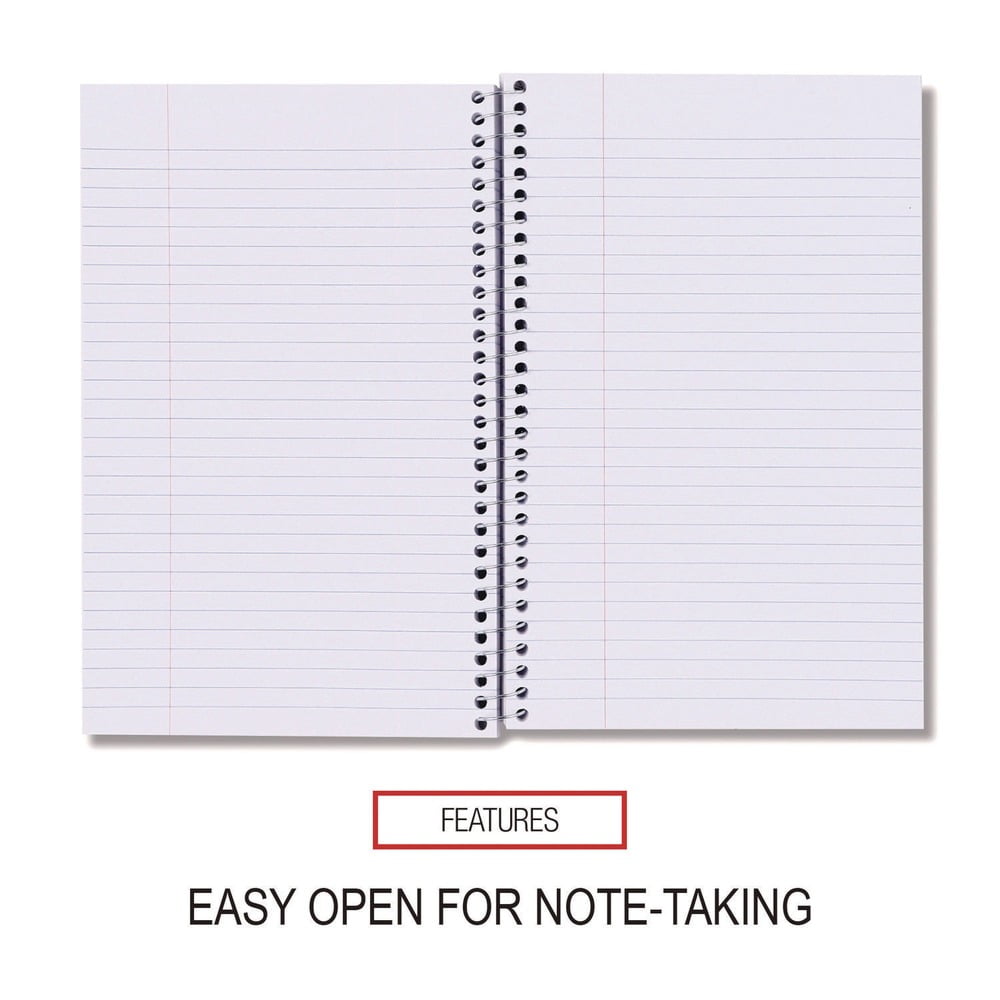 9.5 in. x 6 in., 3 Subjects, Medium/College Rule, Wirebound Notebook - Assorted Color Covers (120 Sheets/Notebook, 4/Pack)