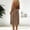 Coffee, variant on Midi Sun Dresses Women Summer Sleeveless Brown Slip Dress Beach Open Back Loose Fit Cut Out Crew Neck Dresses