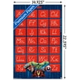Marvel Comic Writing Marvel Comics - Avengers - Alphabet - Write Letters Wall Poster, 14.725 ...