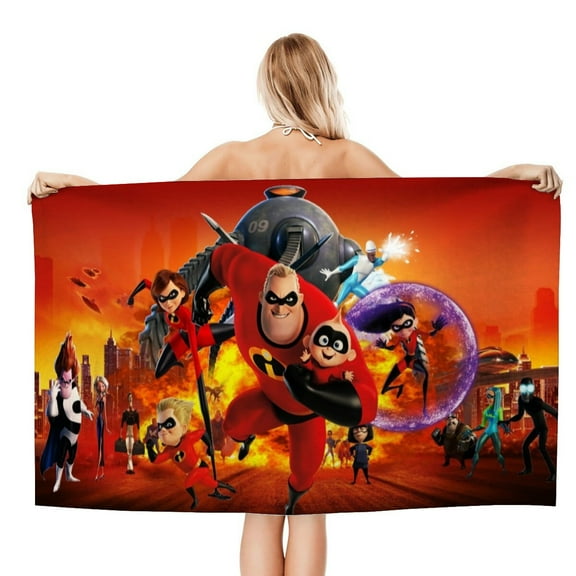 The Incredibles Gifts Beach Towel for Women Girl Birthday Inspired Fan Bath Outdoor Music Lover