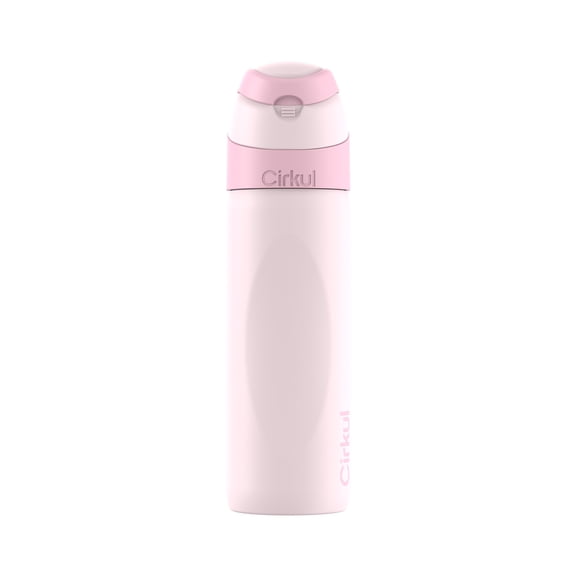 Cirkul 26oz Stainless Steel Flip Bottle with StrawSip Lid, Blush Pink