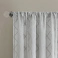 thumbnail image 2 of Madison Park Irina Diamond Sheer Window Curtain Panel in Grey, 50"x84", 2 of 4