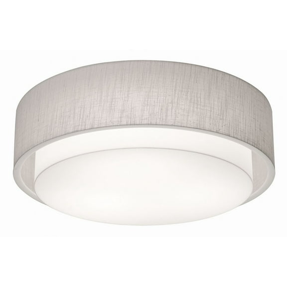 SAF1824LAJUD-LW AFX Sanibel - 18 Inch LED Flush Mount-White Finish-White Shade Color