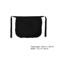 thumbnail image 3 of Miangastore Waist Apron Practical Design Black Polyester 2Pcs 60.52X15.72X0.04in, 3 of 8