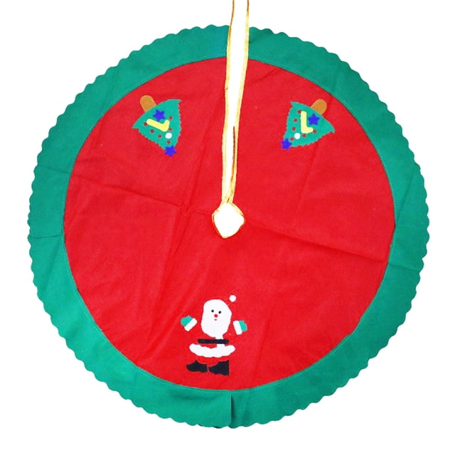 Falda para árbol de Navidad de dibujos animados de tela de 90 cm con adornos navideños de FloreceBien