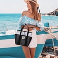 thumbnail image 4 of Mesh Beach Bag For Women Small Beach Bag Sandproof Foldable Swim Pool Bag With 8 Pockets For Travel, 4 of 5