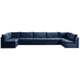 thumbnail image 1 of Meridian Furniture Jacob Sectionnel Modulaire en Velours Bleu Marine, 1 of 5