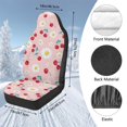 thumbnail image 7 of Uorisanigo 2 Pcs Front Car Seat Cover, Daisy Cherry Vehicle Seat Protectors Covers for High Back Seats, Comfortable Breathable Car Seats Covers, Universal Fit Cars Inteior Accessories, 7 of 7