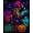 Purple, Pattern 6, variant on ODIKA 8'x10' Washable Area Rug Vivid: Eclectic Horror Gothic Imagery with Skulls, Specters, for Dining Room, Large Office, Lounge, Non-Slip Chair-Friendly Mat