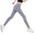 thumbnail image 2 of XXWXYD Kids Girls Leggings Spring Skinny Stretc𝗁y High Waist Ankle Length Yoga Pants Seamles Loung𝖾 Footless Tights Comfortable Workout Leggings, 2 of 5