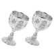 thumbnail image 2 of 2 Pcs Espresso Martini Glasses Decorative Tea Cup Reusable Coffee Cup Metal Chalice Goblet European Liquor Cup Worship Cup, 2 of 2