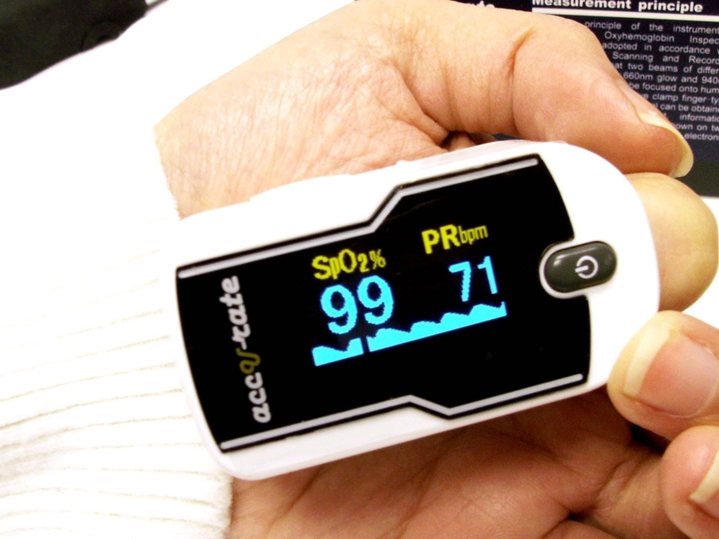 Zacurate 500E Fingertip Pulse Oximeter Blood Oxygen SpO2 Heart Rate O2 Monitor 